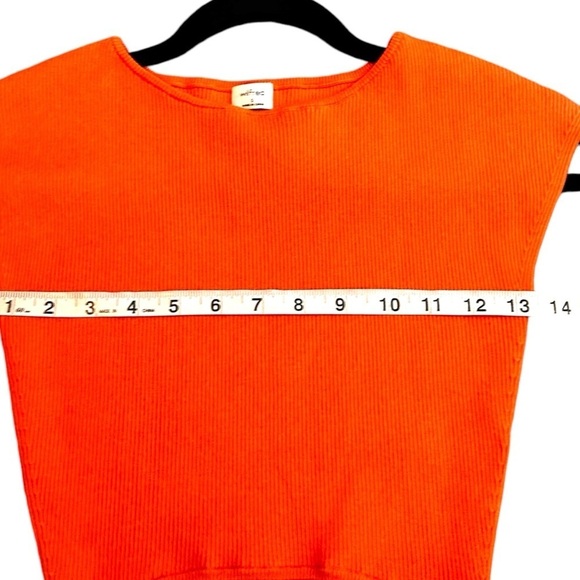 Aritzia Wilfred Cut- Out Knit Top- Coral- Size Small - Picture 11 of 12